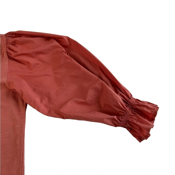 NATION LTD Oralia Flounce Mini Dress in Pink Cheeks Sz S EUC - Picture 11 of 11